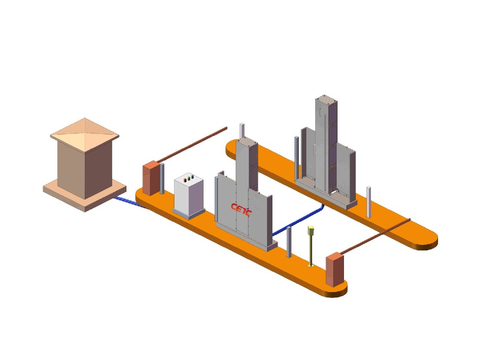 BVE-160DP Dual View Pillar Type X Ray Vehicle Inspection System
